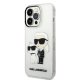 Karl Lagerfeld Glitter Karl&Choupette чехол для iPhone 14 Pro Max 6.7\" - Прозрачный