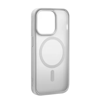 Чехол Puro для iPhone 15 Pro Max Gradient MagSafe, серебристый