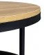 Apaļš kafijas galdiņš loft stilā 60 cm ModernHome