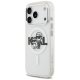 Karl Lagerfeld IML Glitter & Choupette Sketch Logo MagSafe vāciņš iPhone 17 Pro - Caurspīdīgs | Phone Case Cover...