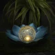 Saules lampa dārzam Forever Light SUNARI FLS-70 Lotosa zieds, zila