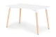 Обеденный стол Modernhome KJSDT-01-120X60 120x60 см, Матовый Белый