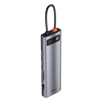 Baseus Metal Gleam 11-в-1 многофункциональный USB Type-C хаб (CAHUB-CT0G)