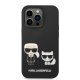 Apple iPhone 14 Pro 6.1\'\' Karl Lagerfeld Liquid Silicone Karl&Choupette Magsafe Case Cover (KLHMP14LSSKCK), Black