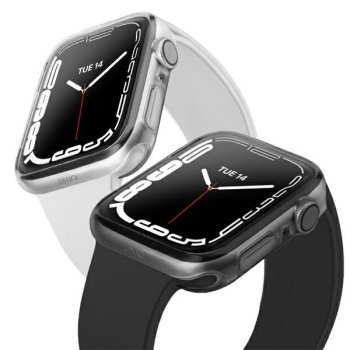 Apple Watch Series 7 / 8 41mm Uniq Etui Combat Case Cover Dual Pack, Black an Clear | Telefona Maciņš Vāks Apvalks...