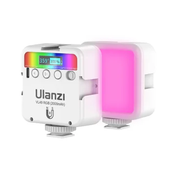 LED Light Ulanzi VL49 RGB, 2500 K - 9000 K, White