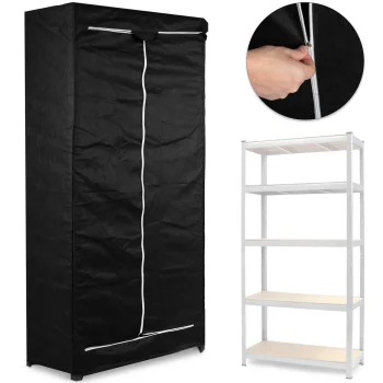 Защитный чехол Massido для стеллажа 180x90x40 см, черный