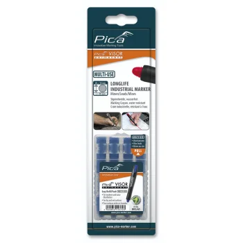 Marķiera krītiņi Pica VISOR permanent 10 x 85 mm, zili