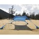 Large Beach Tent Sun Shelter Canopy Trizand 20982 with UV50+, Blue