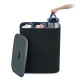Корзина для сортировки белья Joseph Joseph Tota Trio 90L, черная