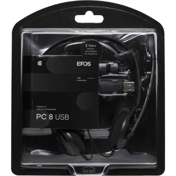 Компьютерная гарнитура EPOS PC 8 USB, On-Ear, черная