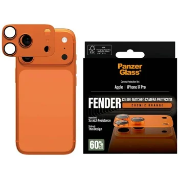 Защитное стекло PanzerGlass Fender Camera Protector для iPhone 17 Pro - Оранжевое