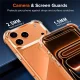 Hibrīda tālruņa vāciņš iPhone 18 Pro / 17 Pro ar kameras aizsardzību, caurspīdīgs