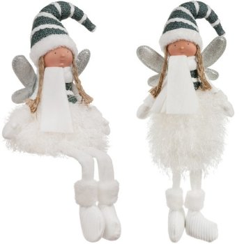 Ruhhy 22339 Sitting Christmas Fairy Figurine, 55 cm