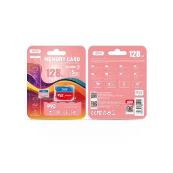 XO 128GB microSDXC Memory Card Class 10 UHS-I + SD Adapter, Pink