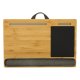 Wooden Lap Desk with Cushion, Portable Laptop Stand for Bed with Mouse Pad