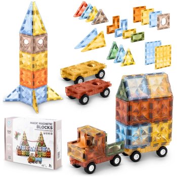 Магнитный конструктор Ricokids RK-766, 100 деталей