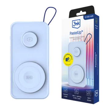 Внешний аккумулятор 3mk PastelUp 10000mAh 22.5W, синий