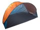 Pop-up beach tent with UV protection, self-assembling, blue-orange