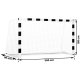 Neo-Sport Soccer Goal 300x160x90 cm NS-460 Black & White - Durable Outdoor Sports Equipment