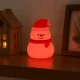 Силиконовый ночник LED Снеговик, USB, 3 режима, подвесной