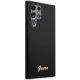 Guess Silicone Vintage Gold Logo Case for Samsung Galaxy S23 Ultra Black