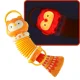 Bērnu Mazs Akardeons Mūzikas Instruments ar apgaismojumu, pūce | Children\'s Small Accordion