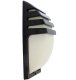Dārza sienas lampa E27 IP54, melna