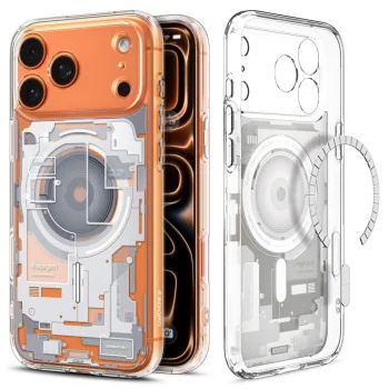 Чехол Spigen для iPhone 17 Pro Ultra Hybrid Mag Zero One, белый