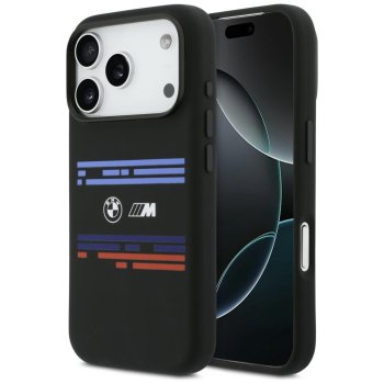 BMW M Silicon Horizontal Line MagSafe Phone Case Cover iPhone 17 Pro - Black