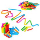 Сенсорные трубки Pop Tube антистресс для детей, гофрированный конструктор, 60 шт.