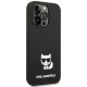 Karl Lagerfeld Silicone Choupette Body vāciņš iPhone 14 Pro, melns