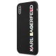 Чехол Karl Lagerfeld Glossy Bauhaus для iPhone X / XS, Черный