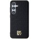 DKNY Samsung Galaxy S24+ vāciņš Leather Monogram Pattern MagSafe, melns