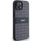 Чехол DKNY для iPhone 15 Plus / 14 Plus Mono Stripe & Metal Logo, черный