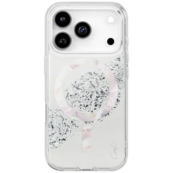Магнитный чехол Uniq Coehl Crystelle для iPhone 17 Pro, Silver