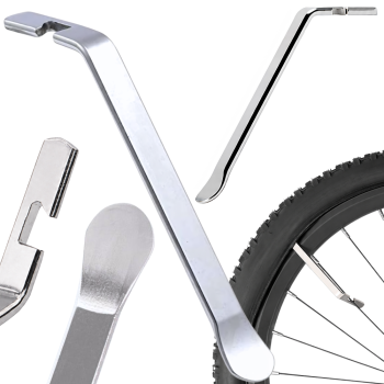 Steel Bicycle Tire Lever with Spoke Hook