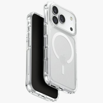 Uniq iPhone 17 Pro vāciņš LifePro Xtreme Magclick Charging, caurspīdīgs ar spīdumiem