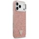 Guess Glitter Triangle Logo MagSafe Phone Case Cover iPhone 17 Pro Max - Pink