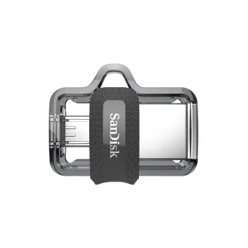 Флешка SanDisk Ultra Dual Drive m3.0 64GB USB 3.0 micro-USB, серый