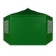 MultiGarden Garden Gazebo Pavilion 2x2x2 m with Walls and Windows, Green