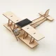 Деревянный конструктор на солнечной батарее Biplane Flying Star