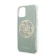 Guess iPhone 11 Pro vāciņš 4G Circle Glitter, haki