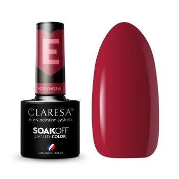 Claresa Kiss Me! 6 hibrīda nagu laka, 5 g