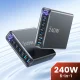 240W GaN Uzlādes Stacija Tech-Protect DC240W-GaN 6 Pieslēgvietas Melna
