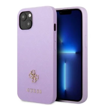 Чехол Guess Saffiano 4G для iPhone 13 mini, фиолетовый