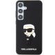 Karl Lagerfeld Samsung Galaxy S24 vāciņš 3D Rubber Ikonik NFT, melns