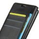 Motorola One Vision / P50 Leather Wallet Book Case - Black | Telefona maciņš-vāciņš, EKO āda, Melns
