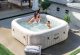 Intex 28446 PureSpa Inflatable Hot Tub for 4 Persons, 175x71 cm, Beige