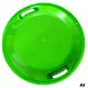 Round plastic snow saucer with handles, 62 cm, green